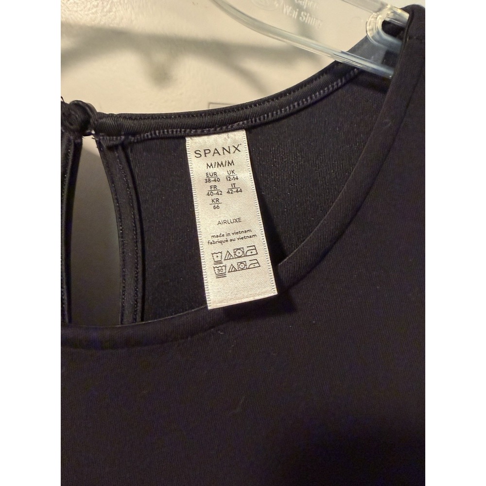 SPANX AirEssentials Sleeveless Jumpsuit Very Black Size Medium 50282R Airluxe - Picture 8 of 9